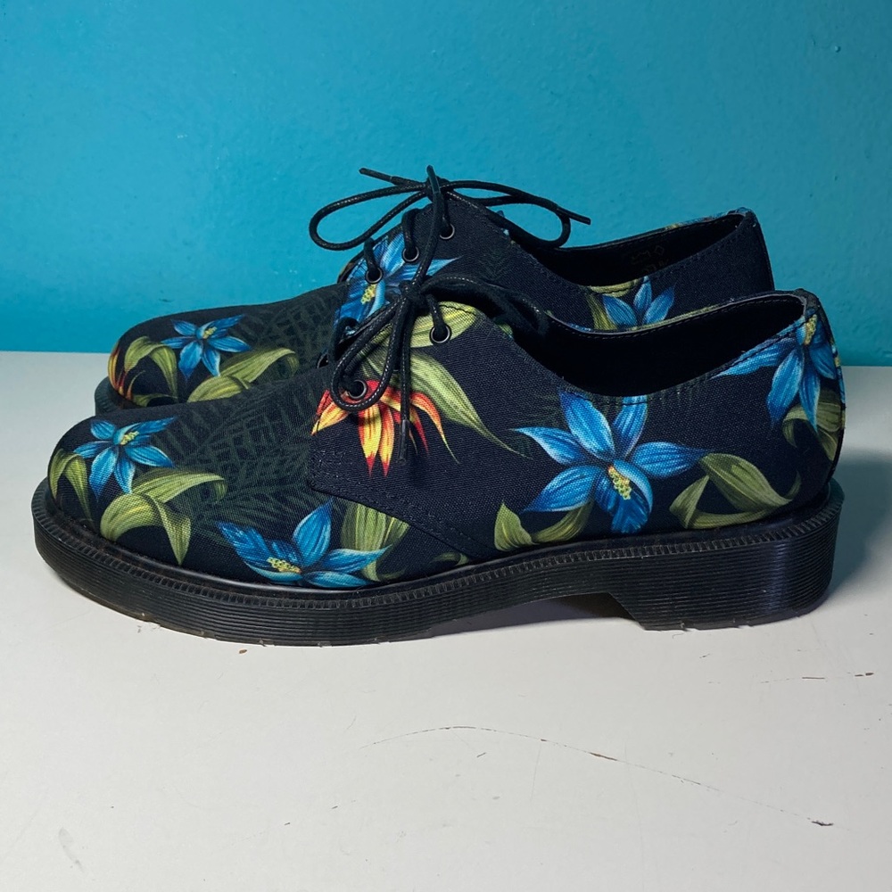 Dr Martens Floral Patterned Lace Up Shoes Size 39 Womens 8.5 New & Unworn - Picture 9 of 15